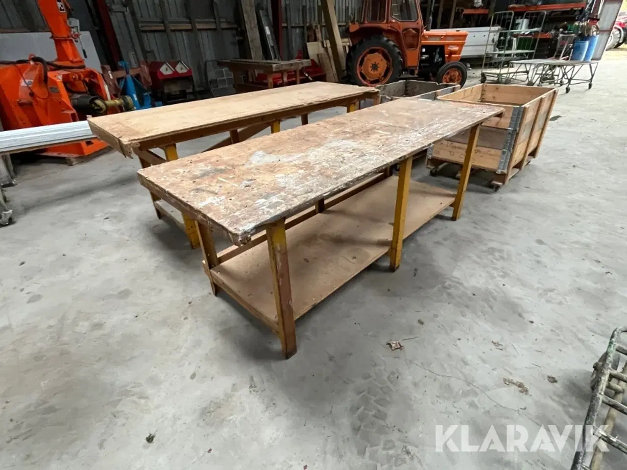 Billede 5 - Arbejdsborde og materiel pallevogne