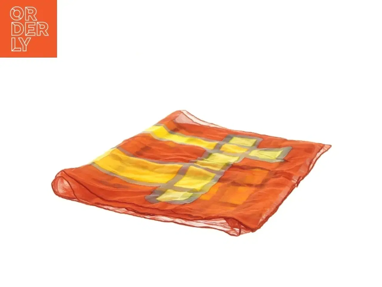 Billede 2 - Dekorativt tørklæde med geometrisk mønster (str. 37x110 cm)