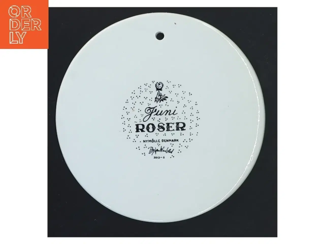 Billede 3 - Dekorativ vægplakette med tegning fra Nymlle (str. Ø 15 cm)