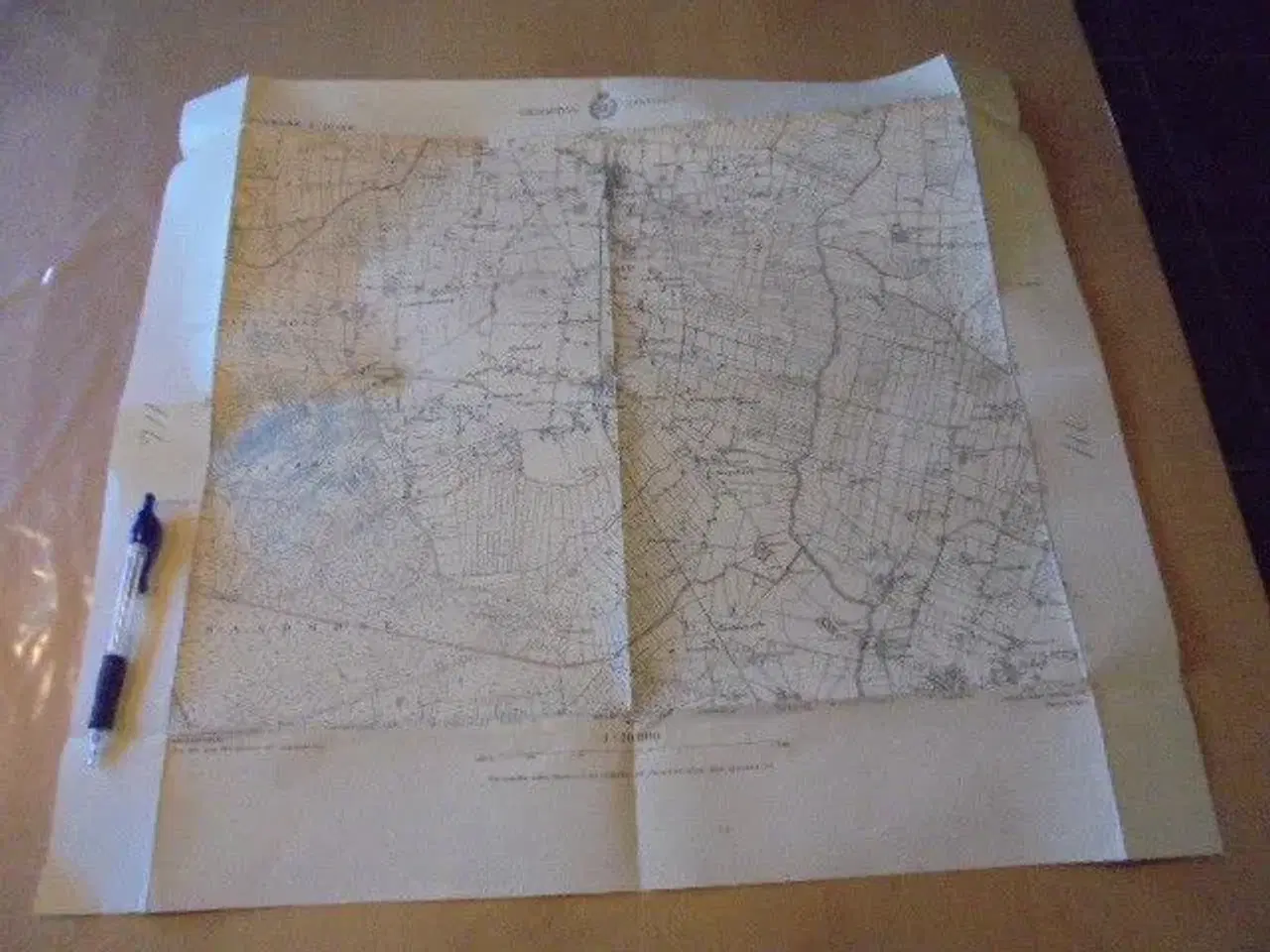 Billede 1 - Kaas - gammelt kort fra geodætisk institut 