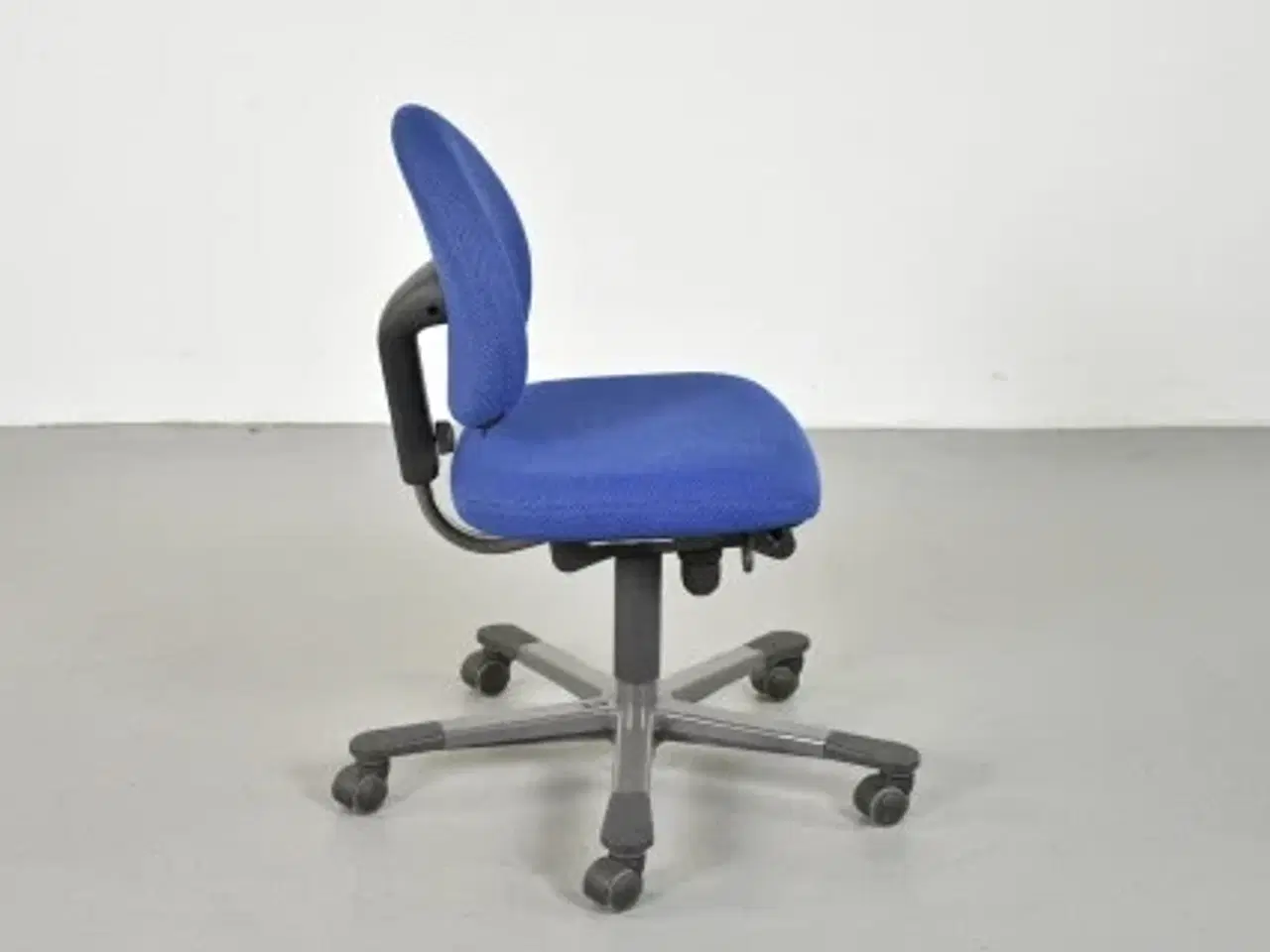 Billede 4 - Häg h04 credo kontorstol i blå med gråt stel