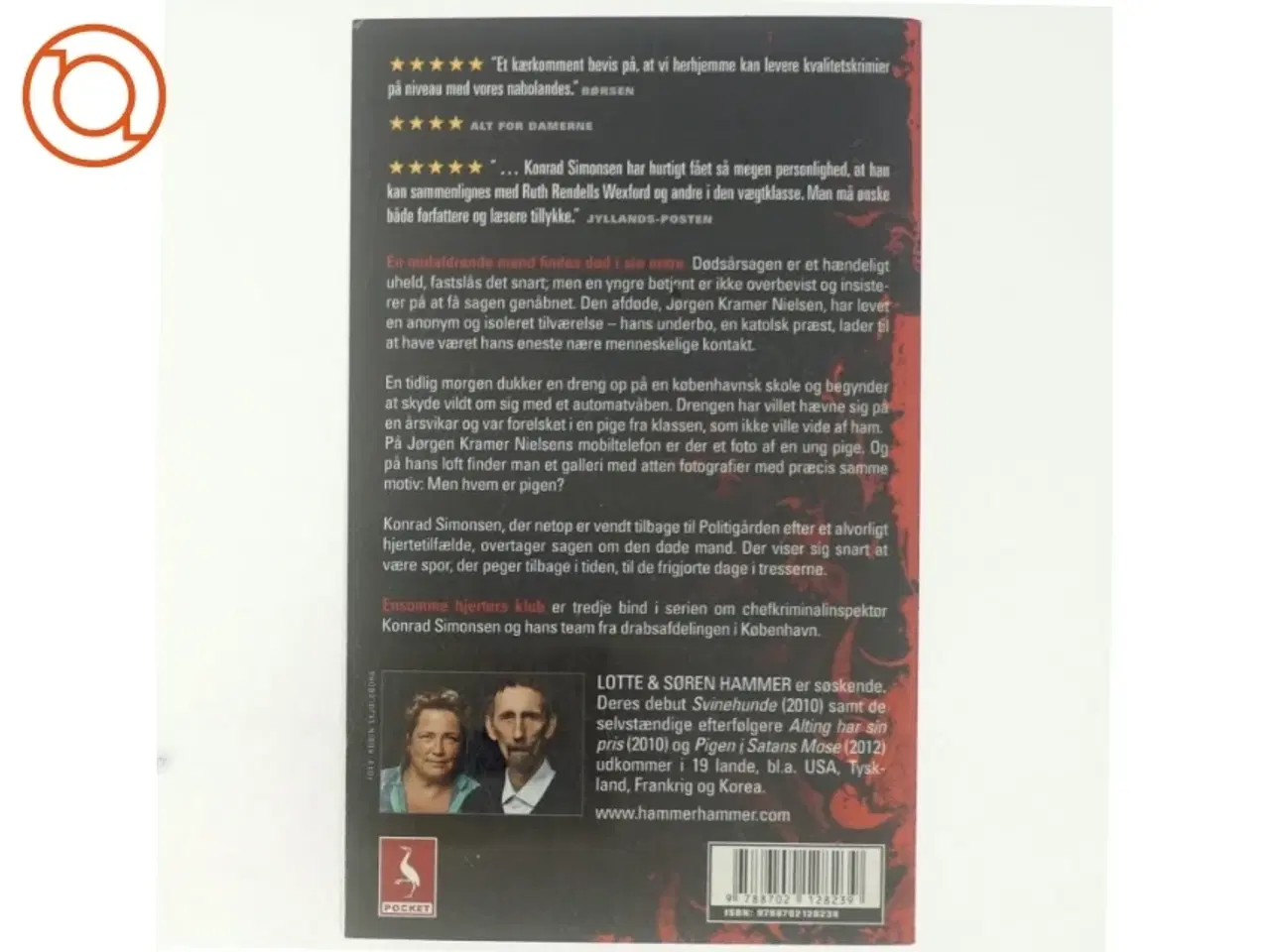 Billede 3 - Ensomme hjerters klub : krimi af Lotte Hammer (Bog)