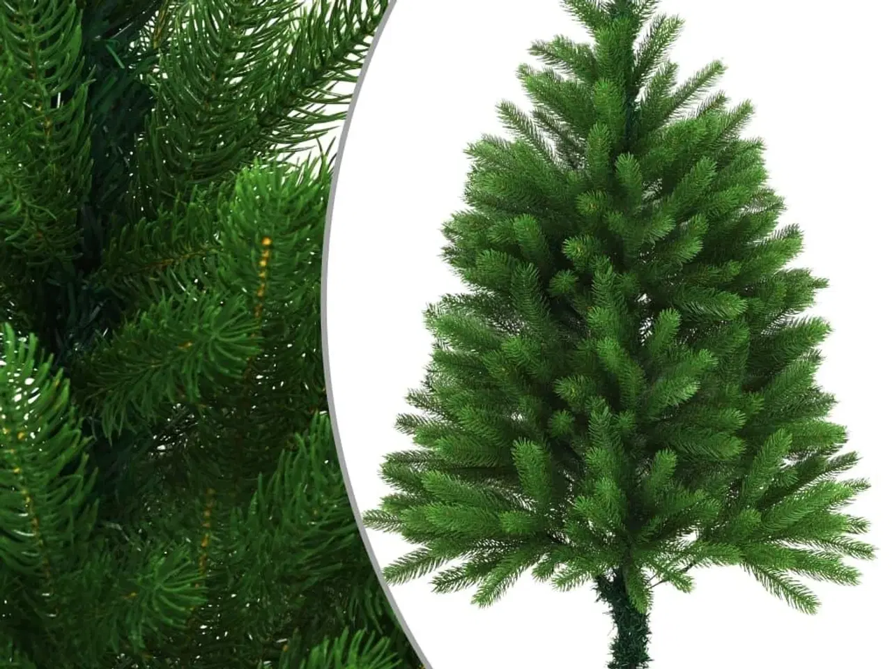 Billede 1 - Kunstigt juletræ med naturtro nåle 120 cm grøn