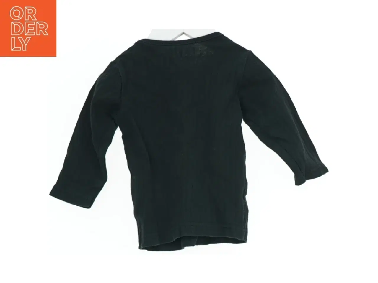 Billede 2 - Sort langærmet stribet bluse fra Wheat (str. 74)