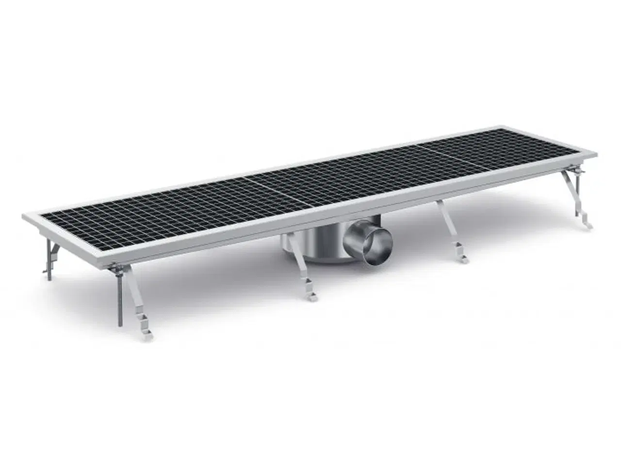 Billede 1 - Bred Gulvrende (300 mm) i AISI 304 Stål