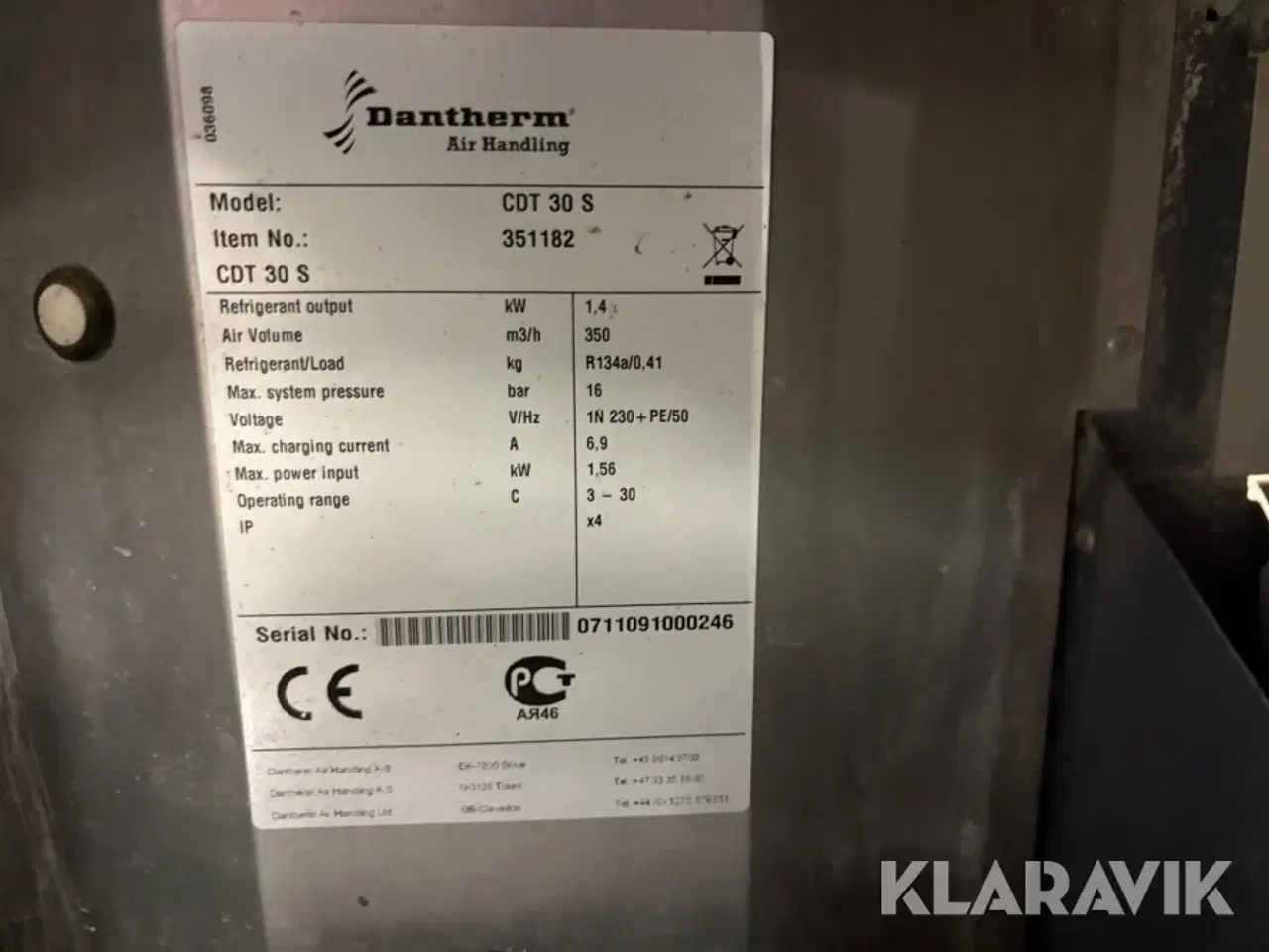 Billede 9 - Affugtere Dantherm CDT 30 S MK II og CDT 30 S – 2 styk
