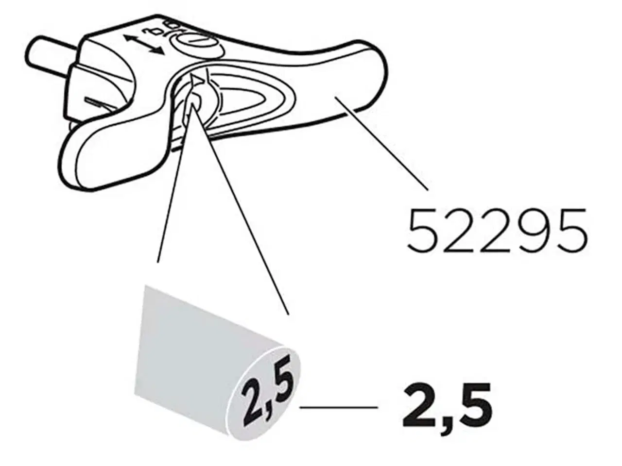 Billede 1 - Thule håndtag til 941/943  25mm