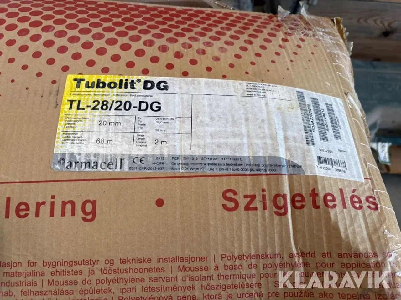 Billede 5 - Isoleringsrør Armacell Tubolit DG 3 kasser