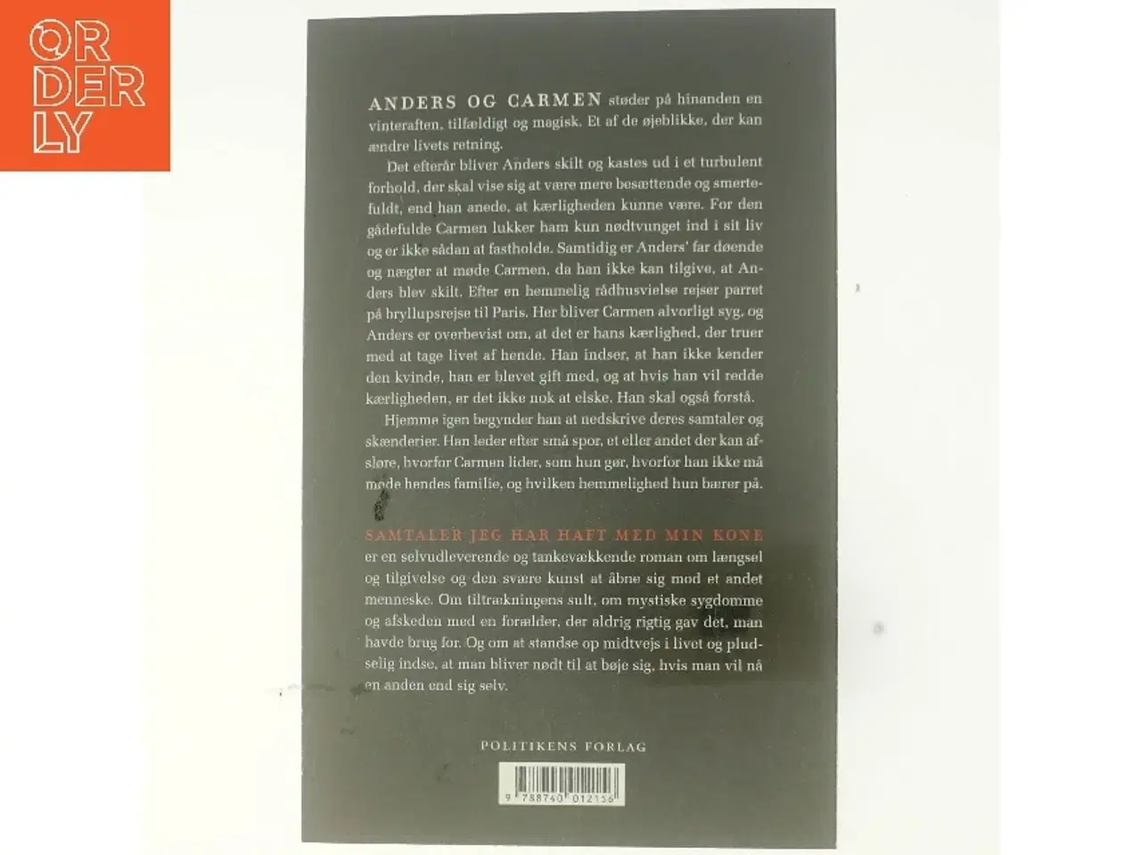 Billede 3 - Samtaler jeg har haft med min kone af Anders Rønnow Klarlund (Bog)