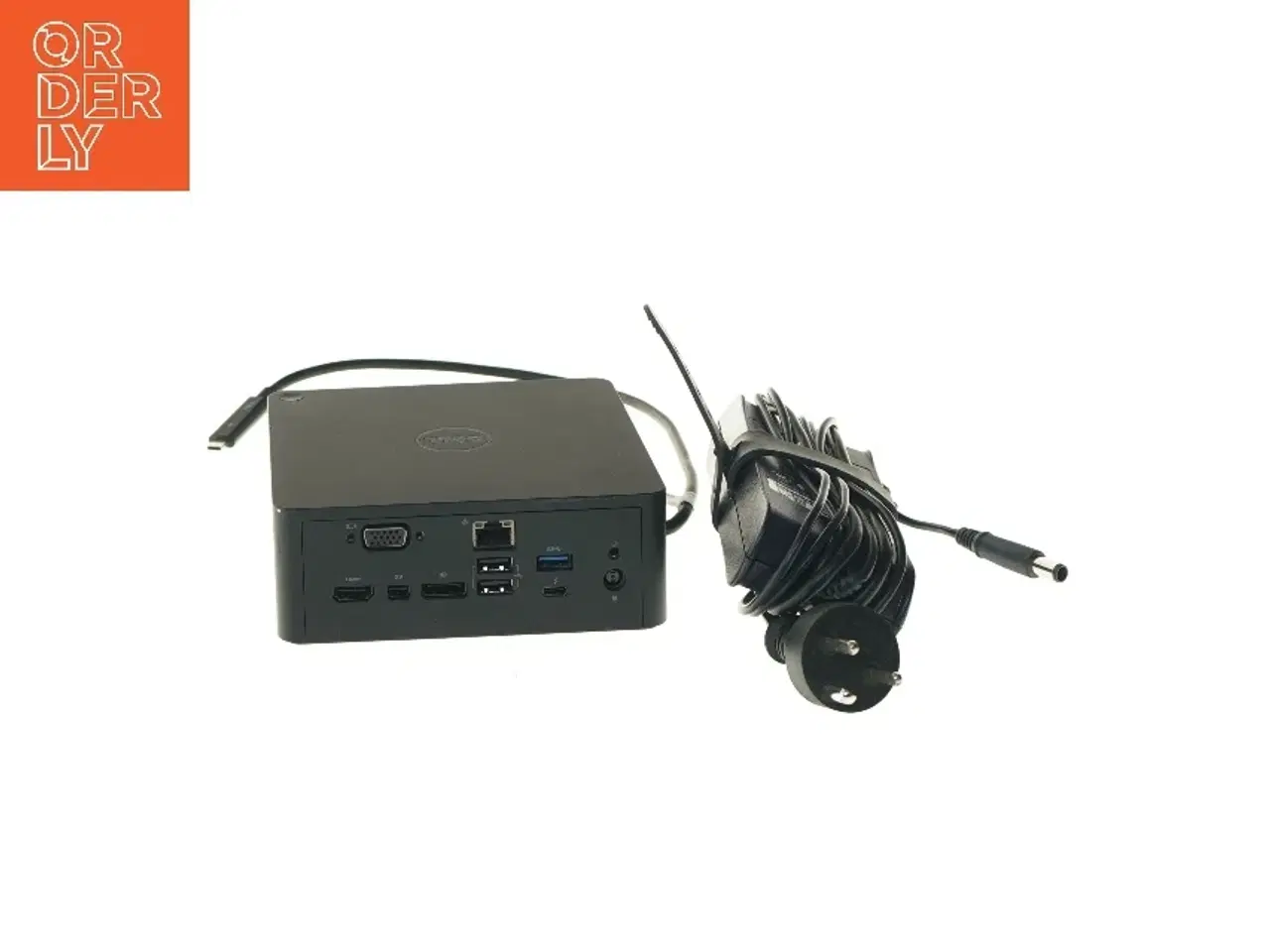 Billede 2 - Dell dockingstation med strømforsyning fra Dell (str. 14,5x14,5 cm)