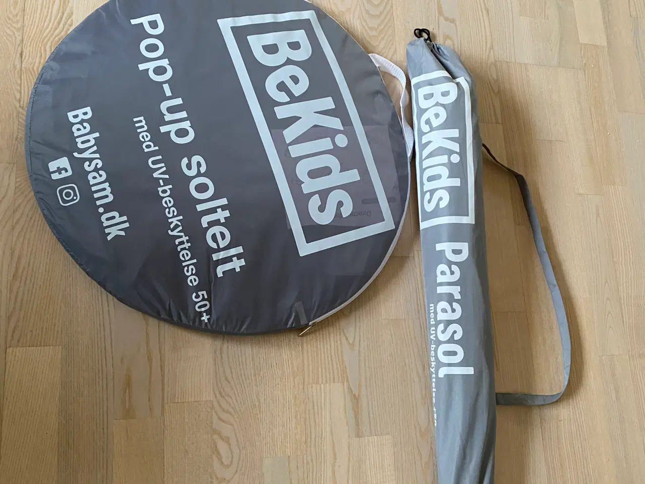 Billede 1 - BeKids pop-ip soltelt og BeKids parasol med UV-bes