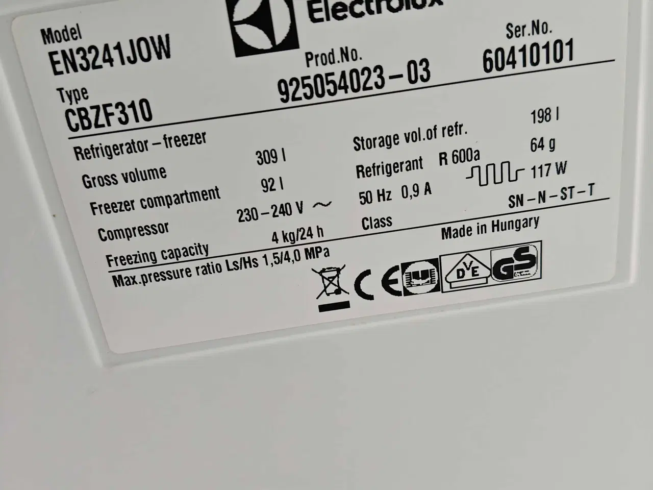 Billede 5 - Electrolux køle frys