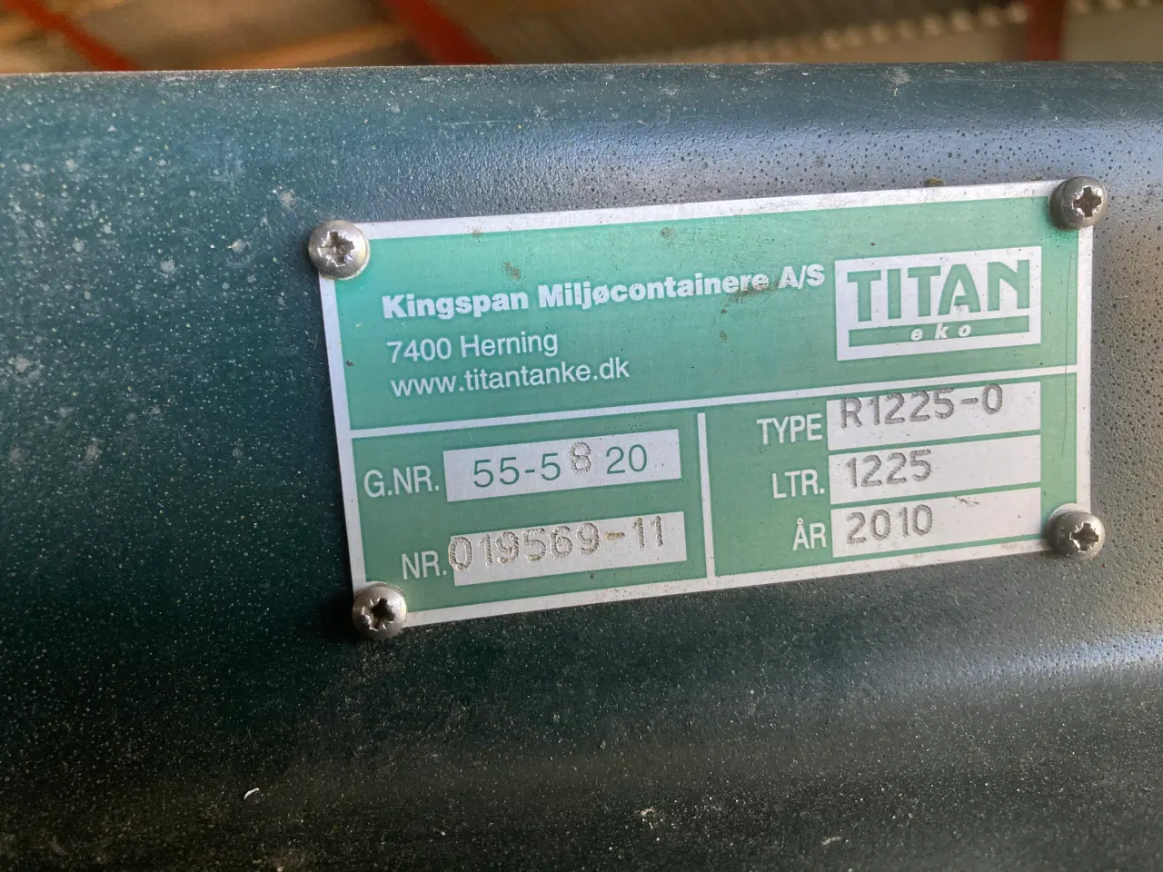 Billede 3 - Olietank, Titan 1225 liter
