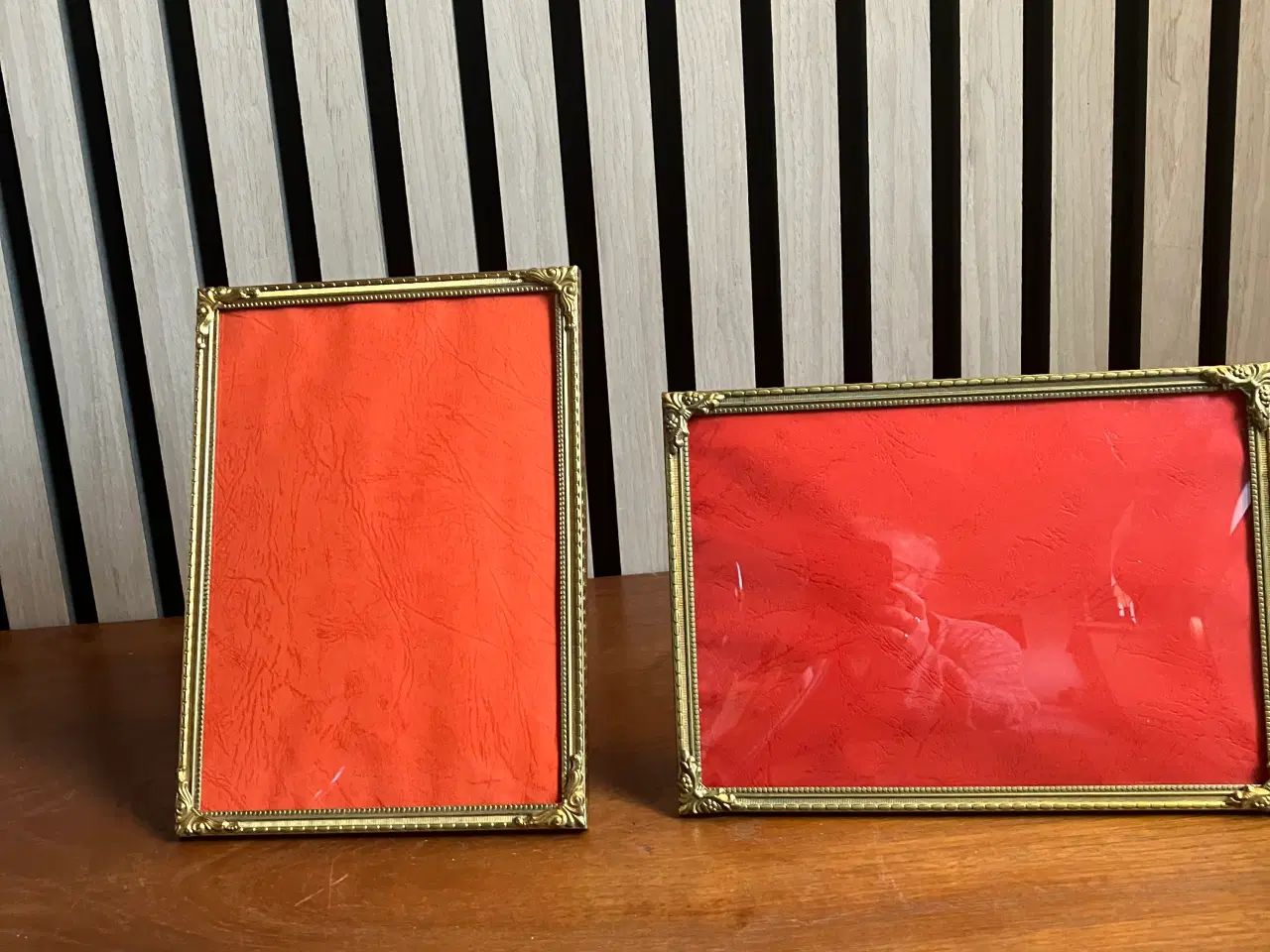 Billede 2 - Gamle metal rammer med buet glas.