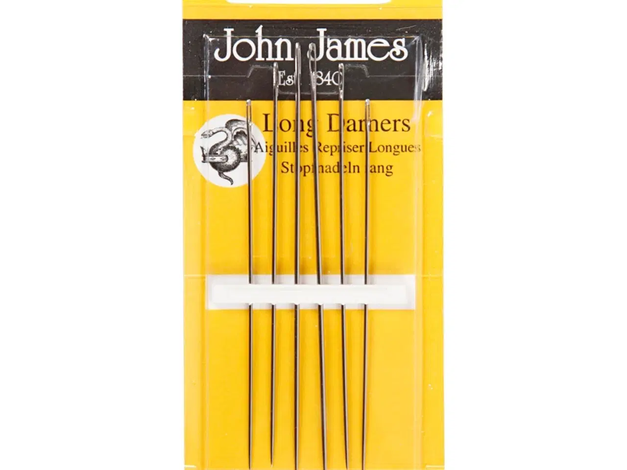 Billede 1 - Sølv Stoppenåle nr. 1-5, 6 stk. i pakke