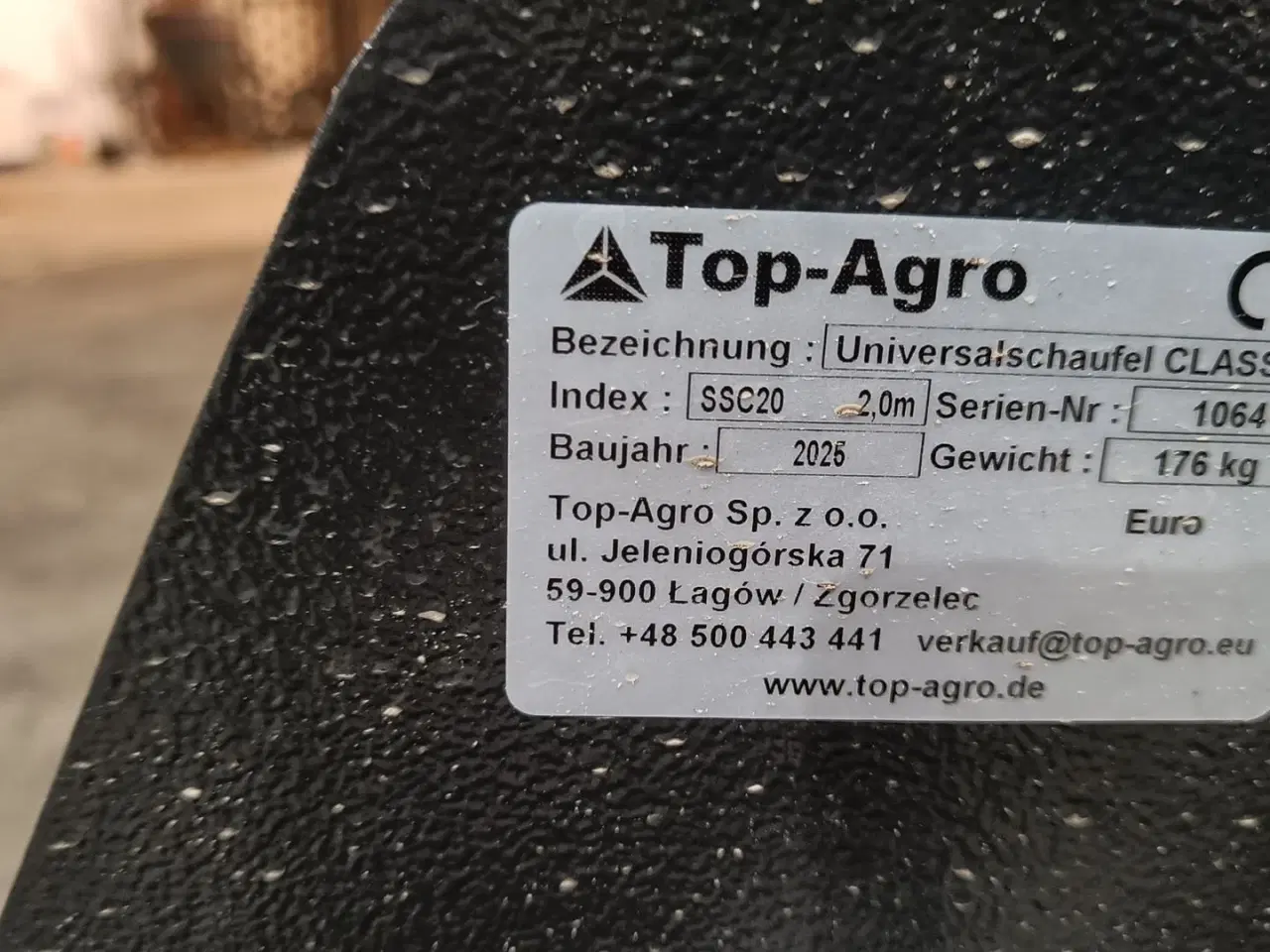 Billede 2 - Euro 2,0 m Universalskovl m/Euro beslag,