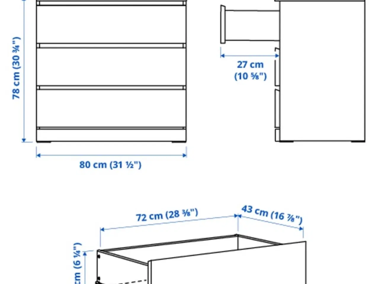 Billede 8 - 2 Ikea Malm kommoder