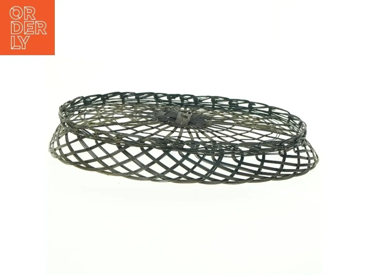 Billede 4 - Fil de Fer Oval Flettet Metal Frugtkurv (str. 31 x 22 cm)
