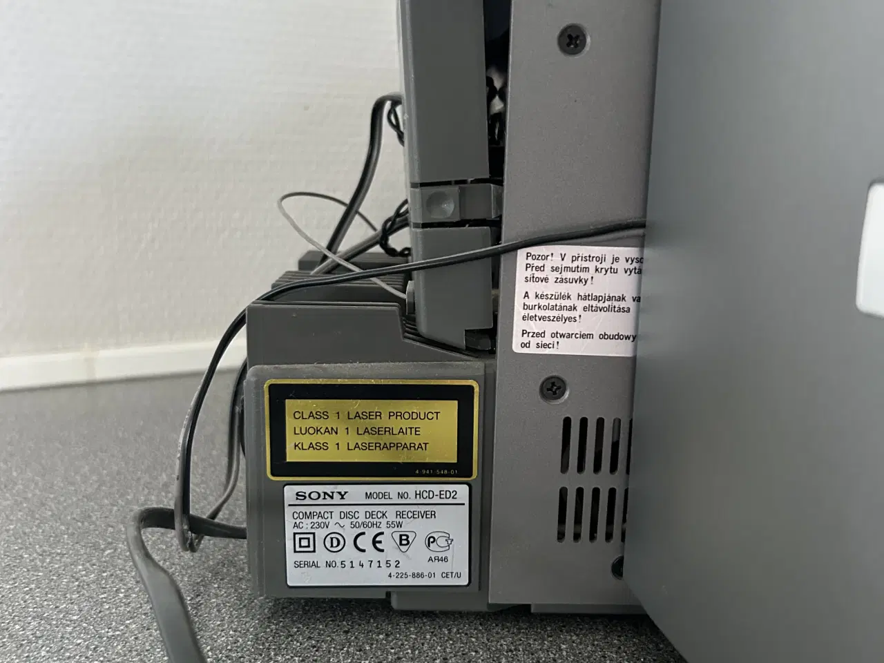 Billede 5 - Sony microanlæg. Model HCD-ED2. Compact Disc Deck 