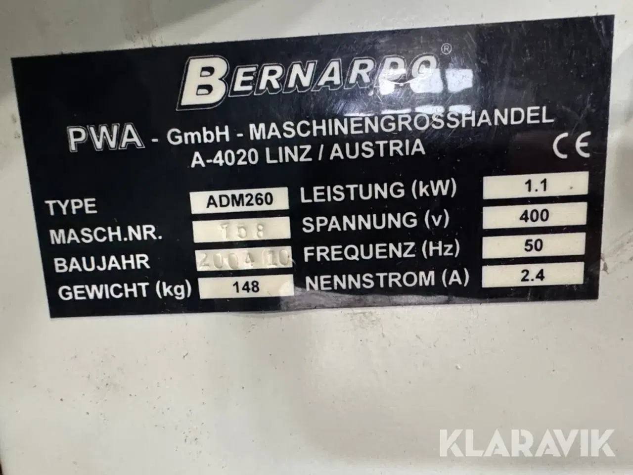 Billede 4 - Afretter/Tykkelseshøvl Bernardo ADM260