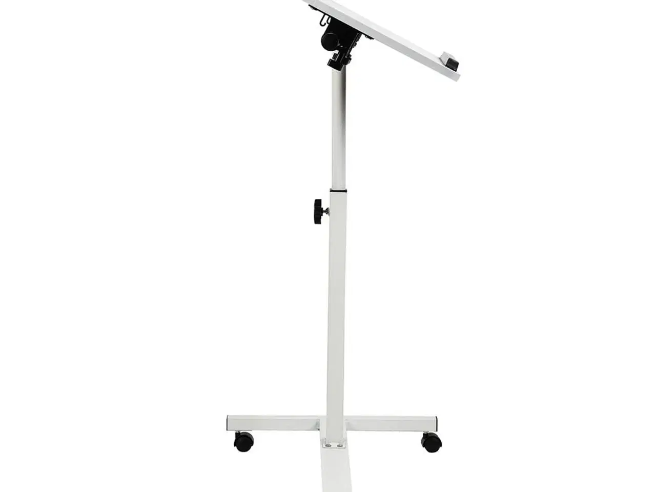 Billede 5 - Rullebord/sengbord med højdejustering 59–89 cm – Maclean, hvid