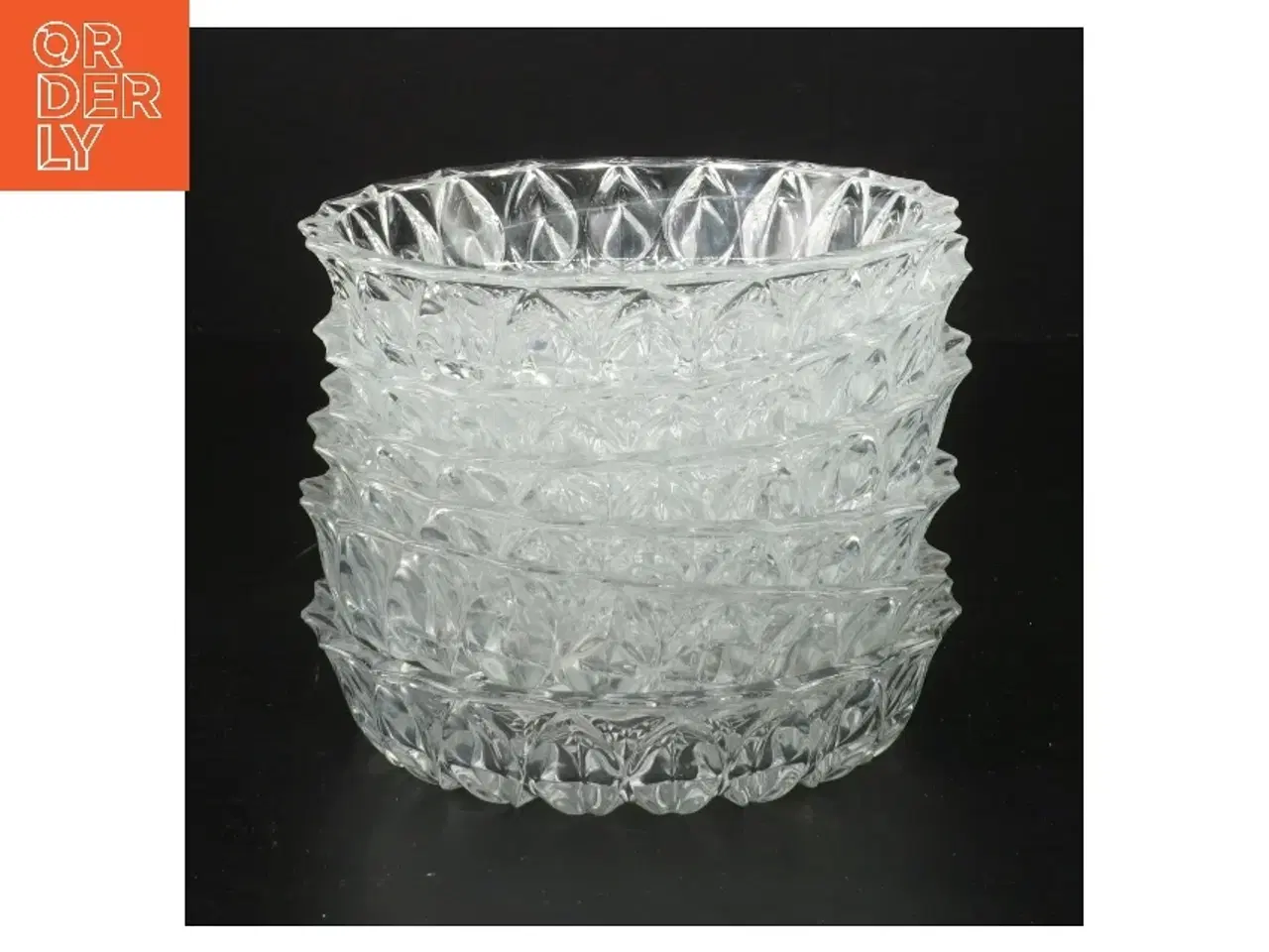 Billede 1 - Sæt af glas skåle (str. 6 styk, ø 14 cm)