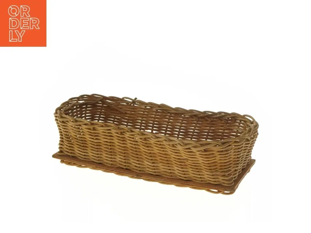 Billede 3 - Flettet kurv (str. 7x27x11,5 cm)