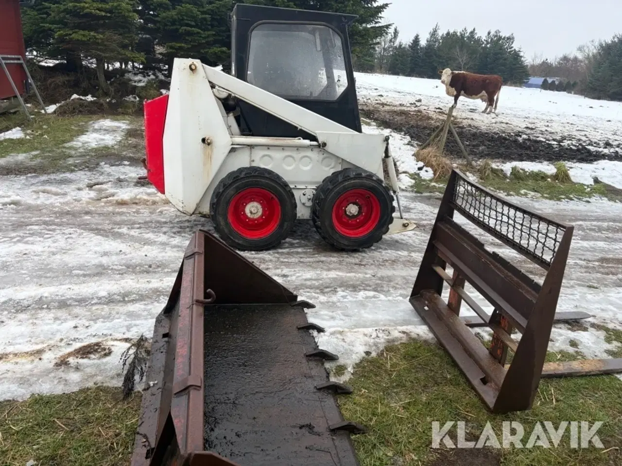 Billede 6 - Minilæsser Bobcat 721 med tilbehør