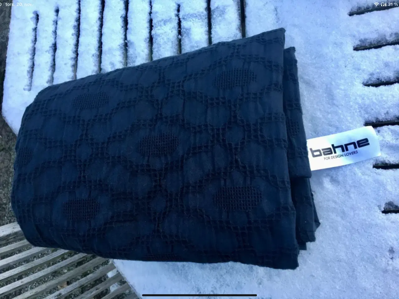 Billede 1 - Bahne Sengetæppe 150 x 260 cm Antracitgrå / Sort