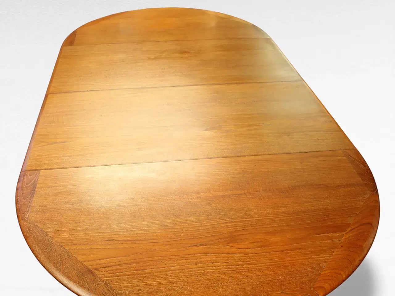 Billede 8 - Rundt teak spisebord fra 1950’erne – m. udtræk