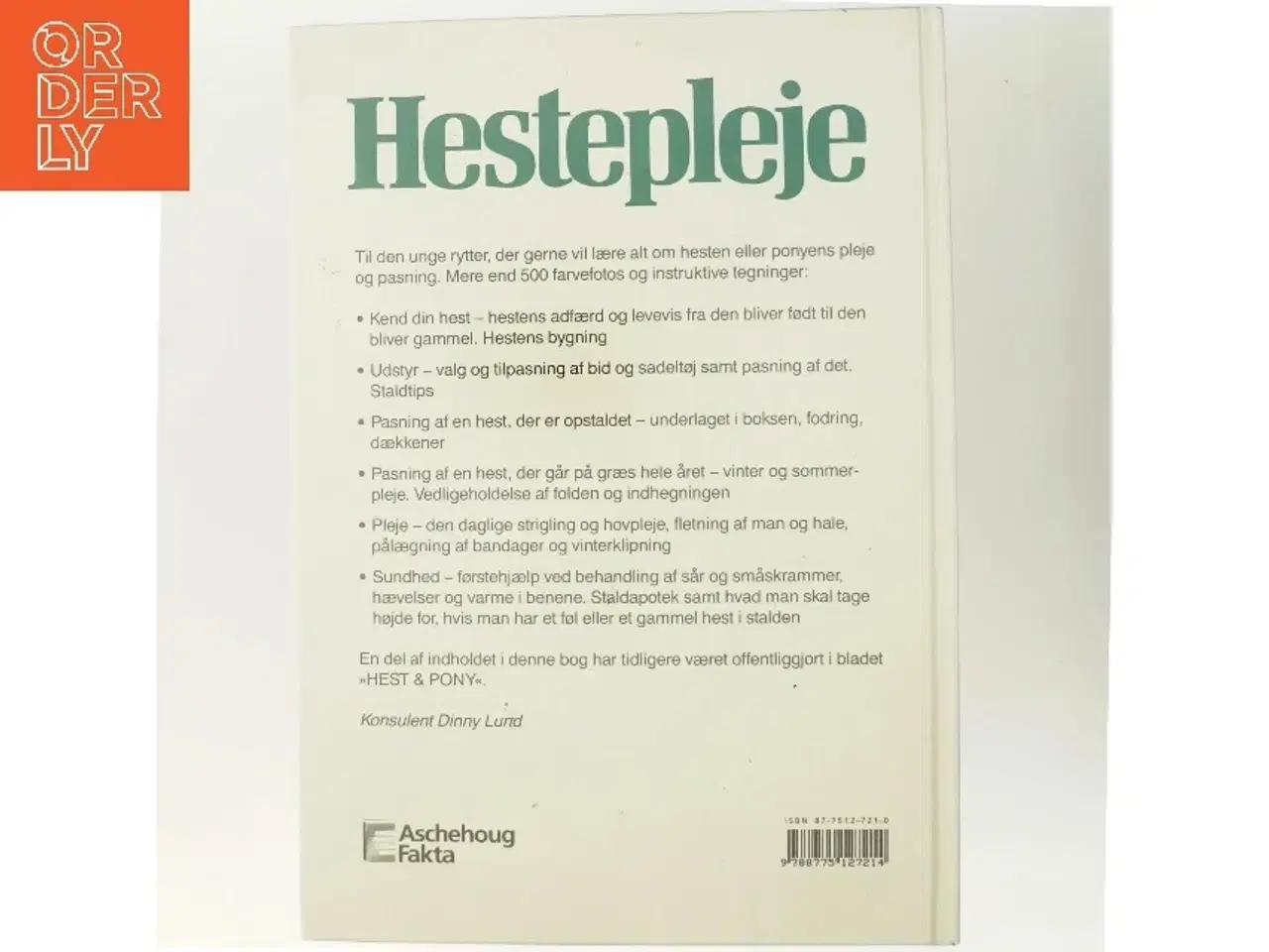 Billede 3 - Hestepleje af Konsulent Dinny Lund (Bog)