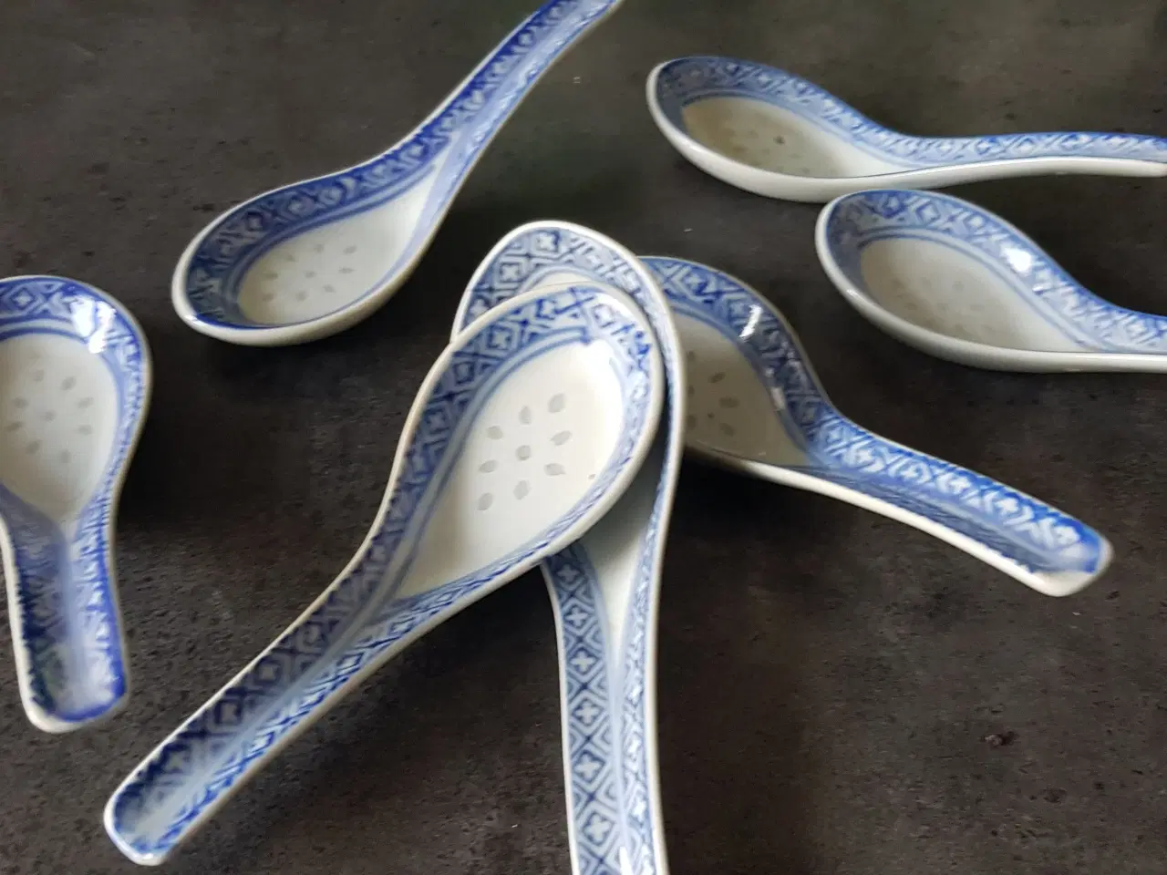Billede 3 - Porcelæn, Kinesiske suppe skeerne