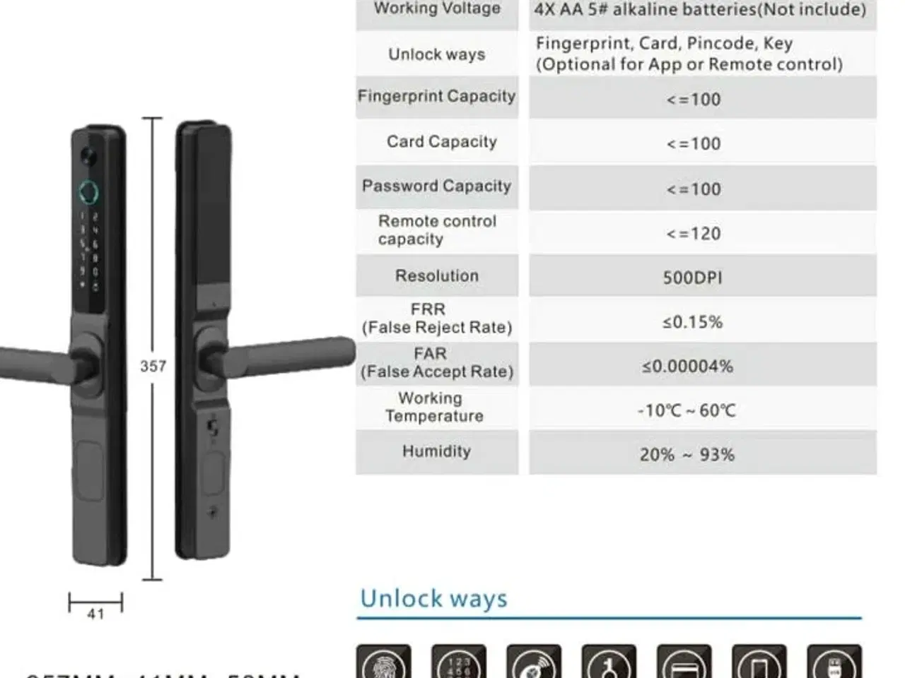 Billede 4 - 2 stk. Smart Lock Titan Premium ZC10