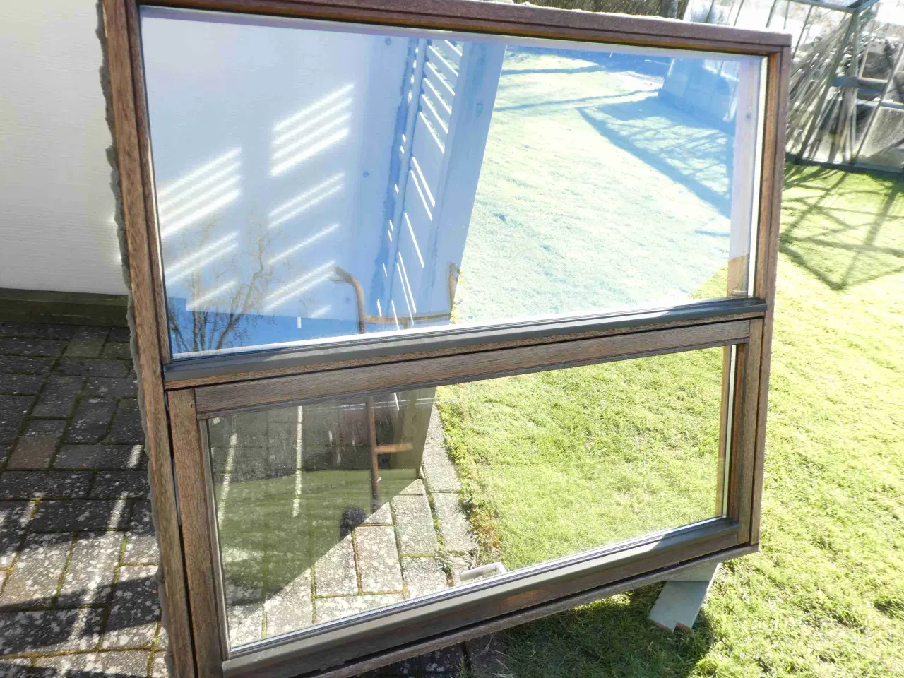 Billede 3 - Mahogni vinduer 4 stk. 131 X 131