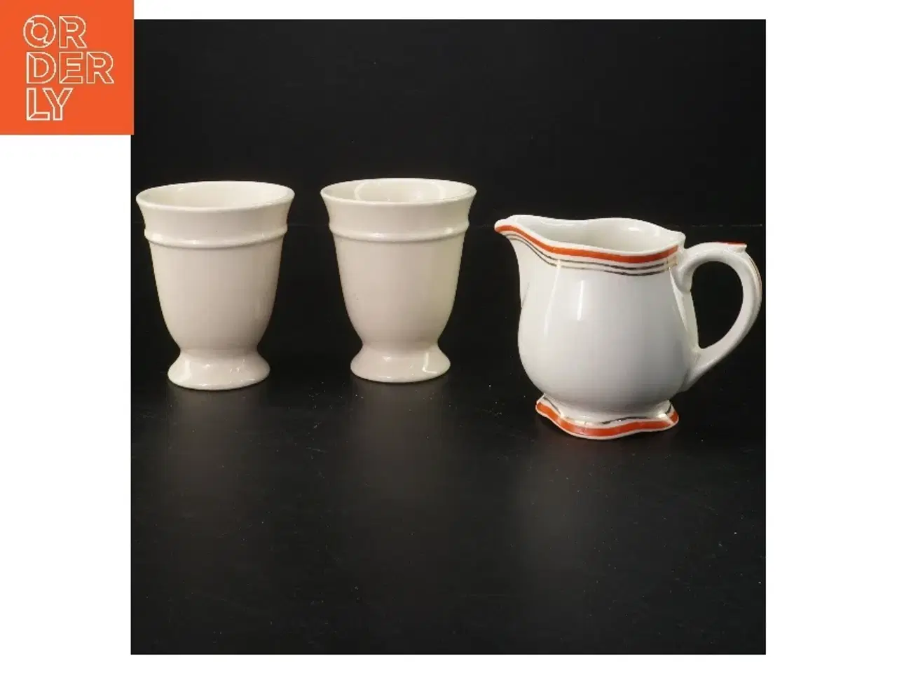 Billede 1 - Kaffekop sæt med flødekande fra Arabia (str. 9 cm)