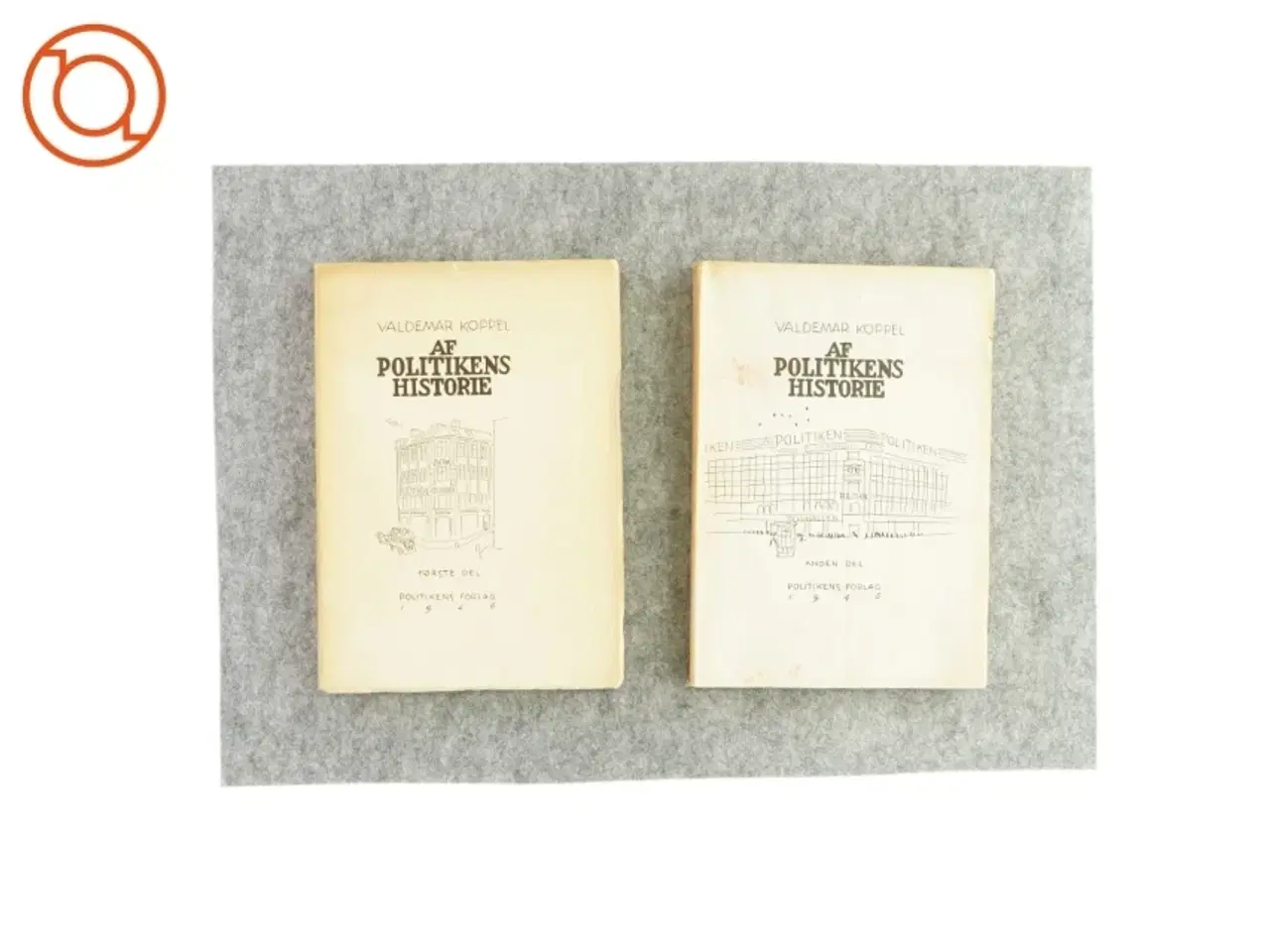 Billede 1 - Politikkens historie - del 1 & 2 af Valdemar Kobbel (Bog)