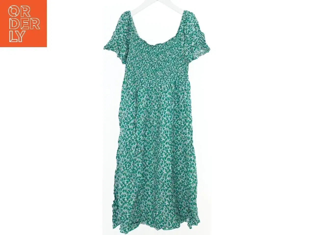 Billede 1 - Blomsterkjole med korte ærmer fra Dh Mode (str. L)