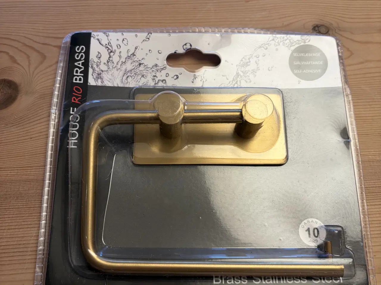 Billede 1 - Smuk Toiletrulleholder i børstet messing