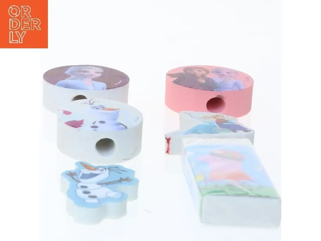 Billede 2 - Disney og Peppa Pig viskelæder fra Disney (str. 6 stk 5 cm)