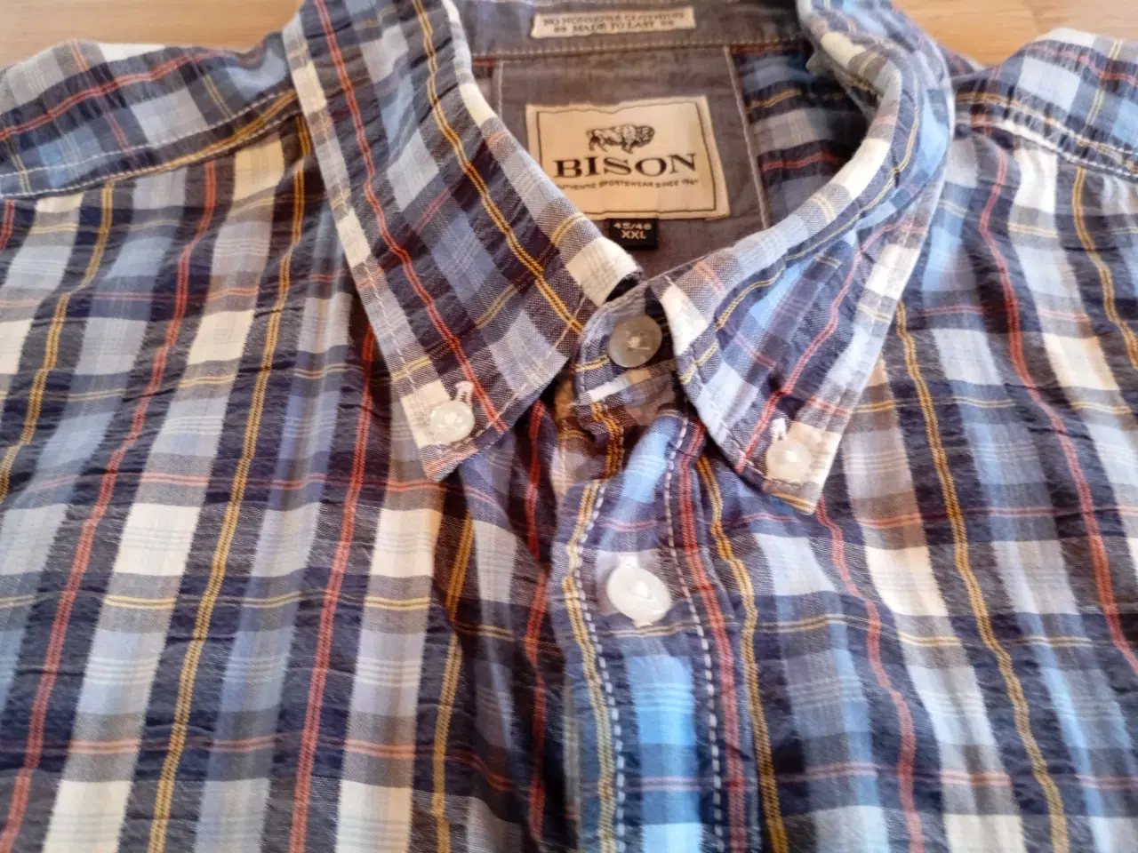 Billede 4 - Bison kortærmet skjorte. XXL