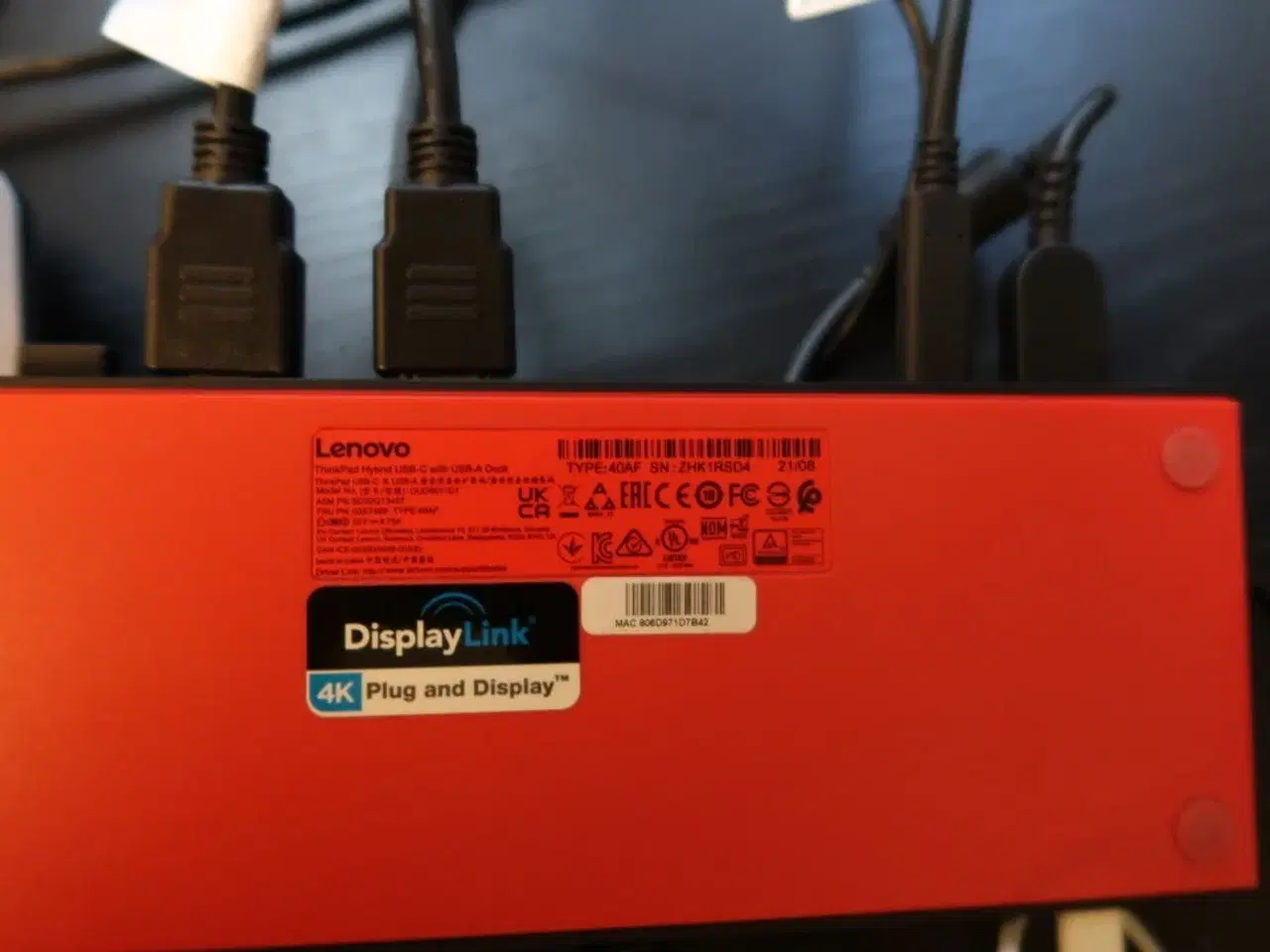 Billede 8 - 3 stk. computerskærme HP 27mq med dockingstation LENOVO Thinkpad Hybrid m.m.