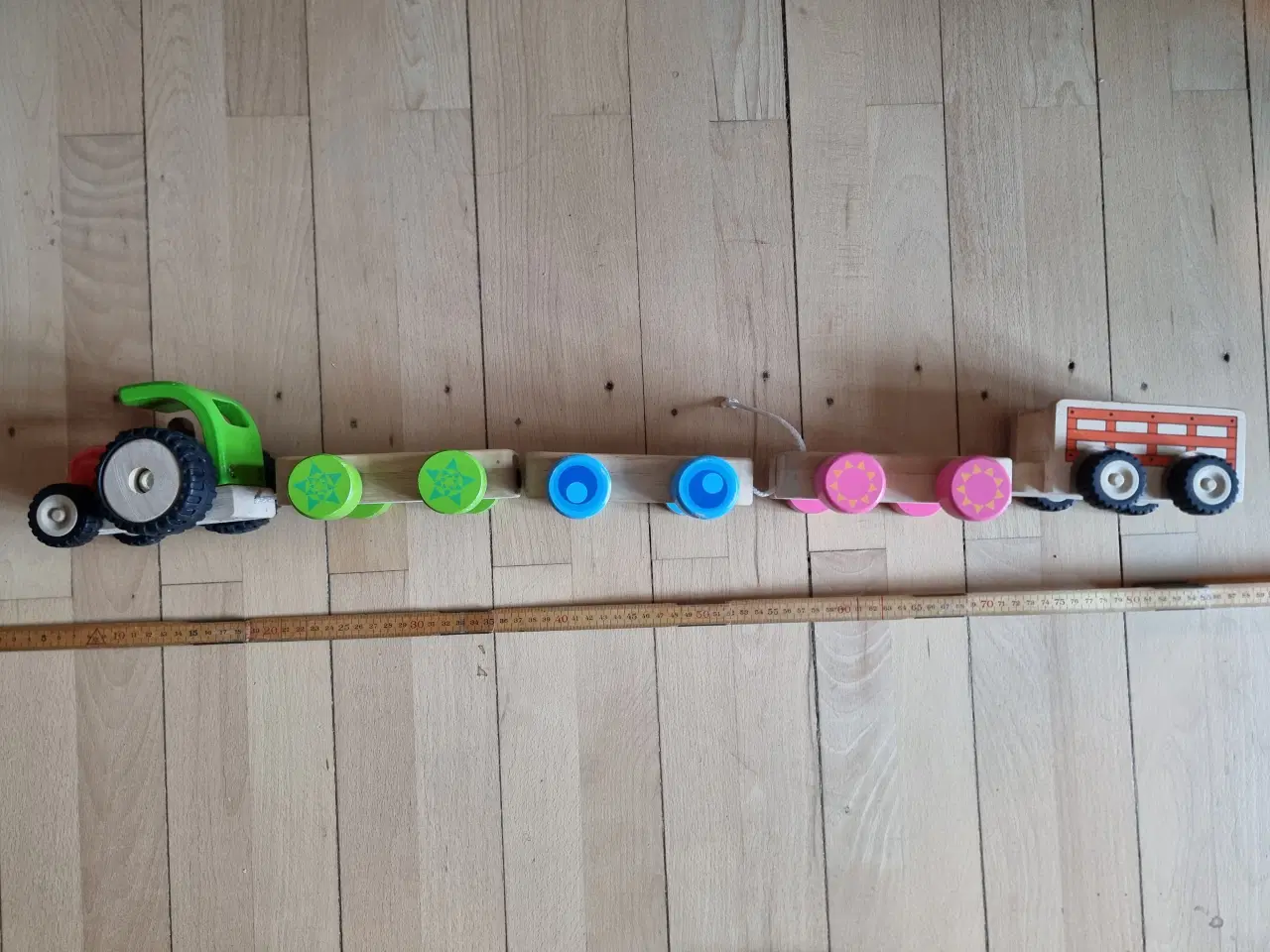 Billede 2 - Kids Wood Traktor med vogne