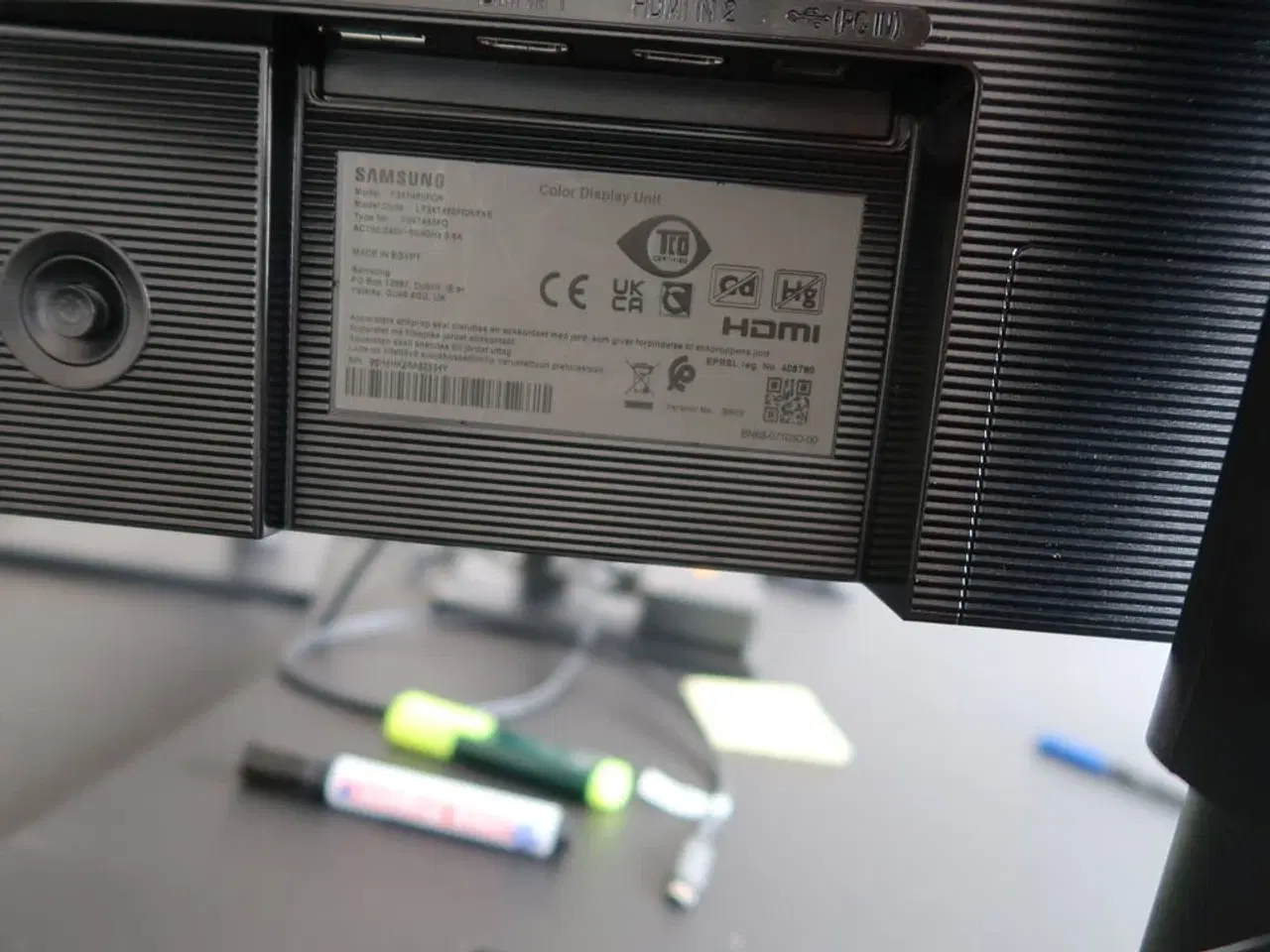 Billede 4 - 2 stk. computerskærme SAMSUNG F24T450FQR, dockingstation LENOVO, tastatur, mus