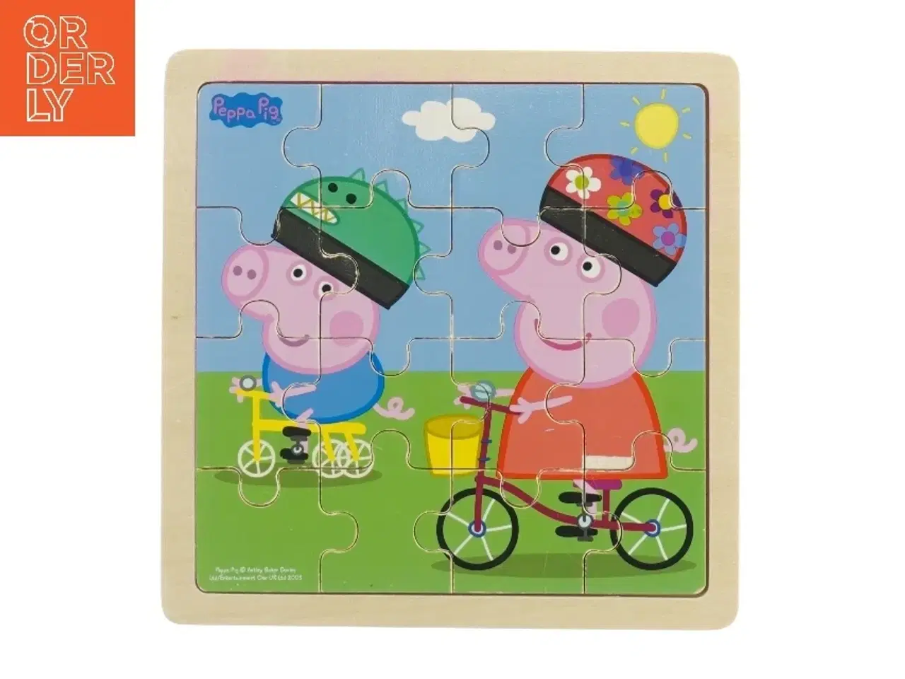 Billede 3 - Brugt træpuslespil fra Gurli Gris (str. 21 x 21 cm)