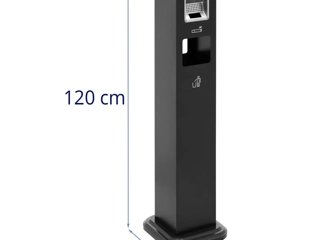 Billede 4 - Skraldespand med Askebæger – Aflåselig – 10,8 L