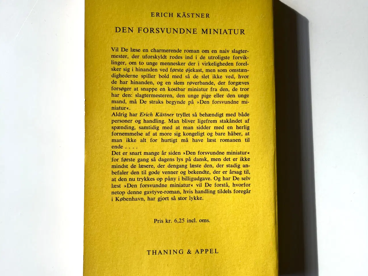 Billede 2 - Den forsvundne miniatur. Af Erich Kästner