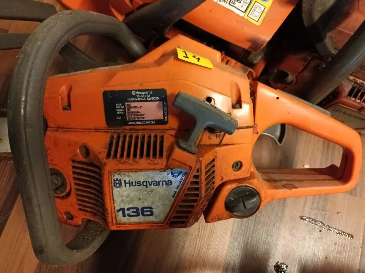 Billede 5 - 6 stk. kædesave HUSQVARNA, 1 stk. kapsav og 1 stk. løvblæser