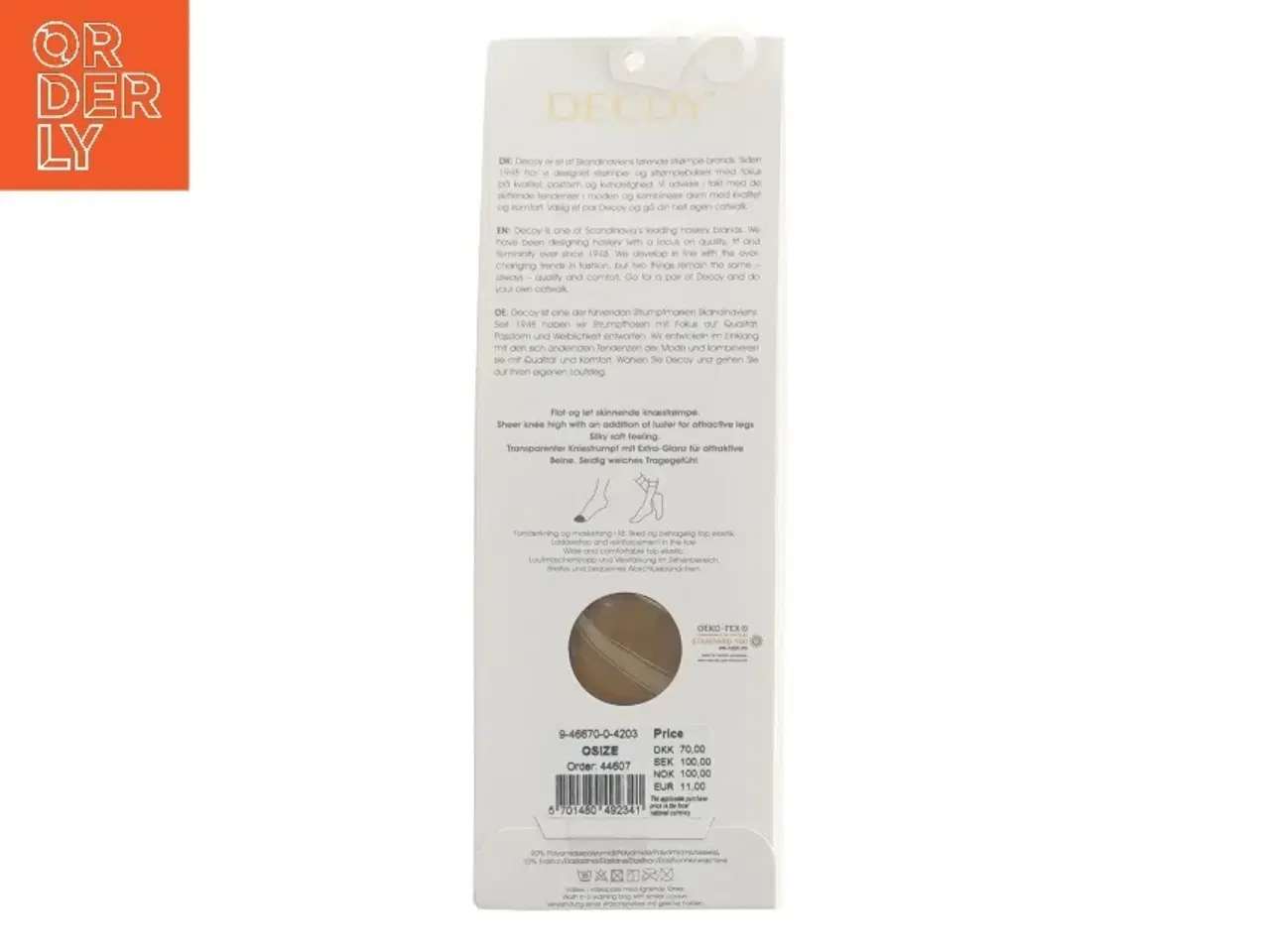 Billede 2 - Knelange nylonstrømper fra Decoy (str. onesize, cm)
