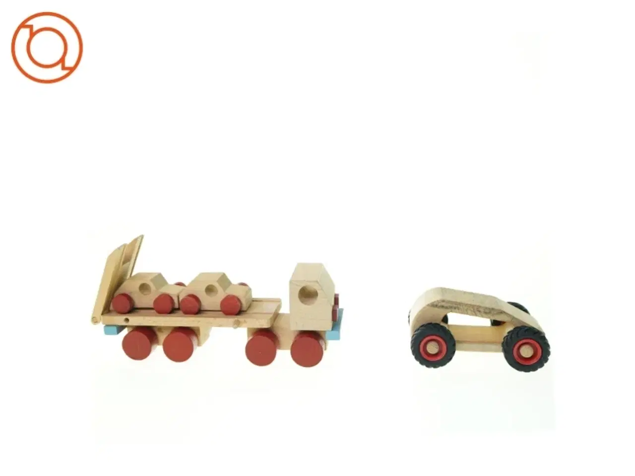 Billede 1 - Træ legetøj Biler og Lastvogn fra Ok Hent (str. 25 x 7 cm)