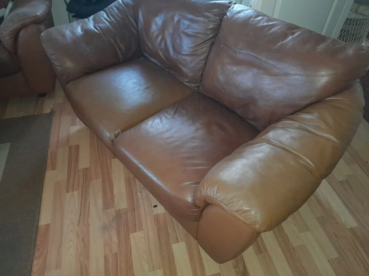 Billede 1 - Læder Bøffel sofa sæt 2+3 pæn og veldholdt